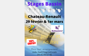 Stage bassin à Chateau Renault