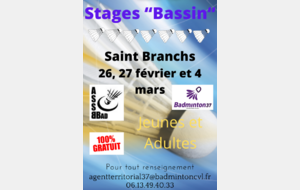 Stage bassin à Saint Branchs